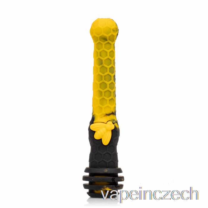 Stratus Med Naběračka Silikonová Kapka Slámy Sol (černá / žlutá) Vape Bez Nikotinu